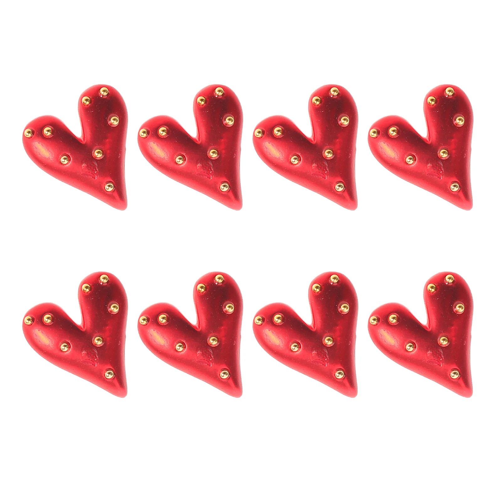 

8pcs Red Heart Brooches Heart Shaped Jewelry Pin For Women Fashion Lapel Brooch Wedding Party Bridal Shower Valentine'S Day