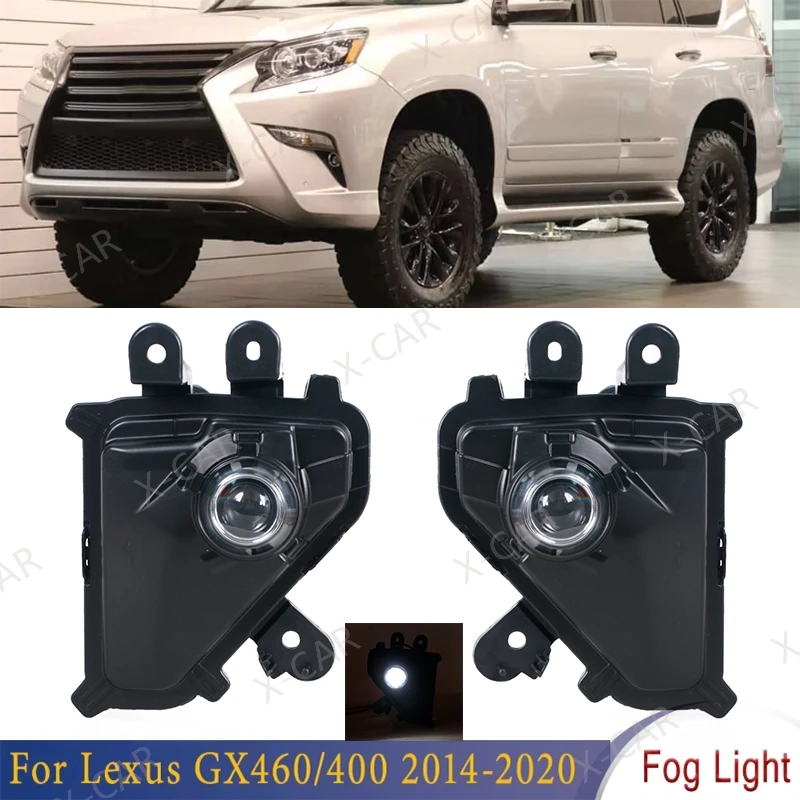 

Foglight With Protective Case For Lexus GX460 GX400 2014 2015 2016 2017 2018 2019 2020 Front Bumper Fog Lamp Daylight