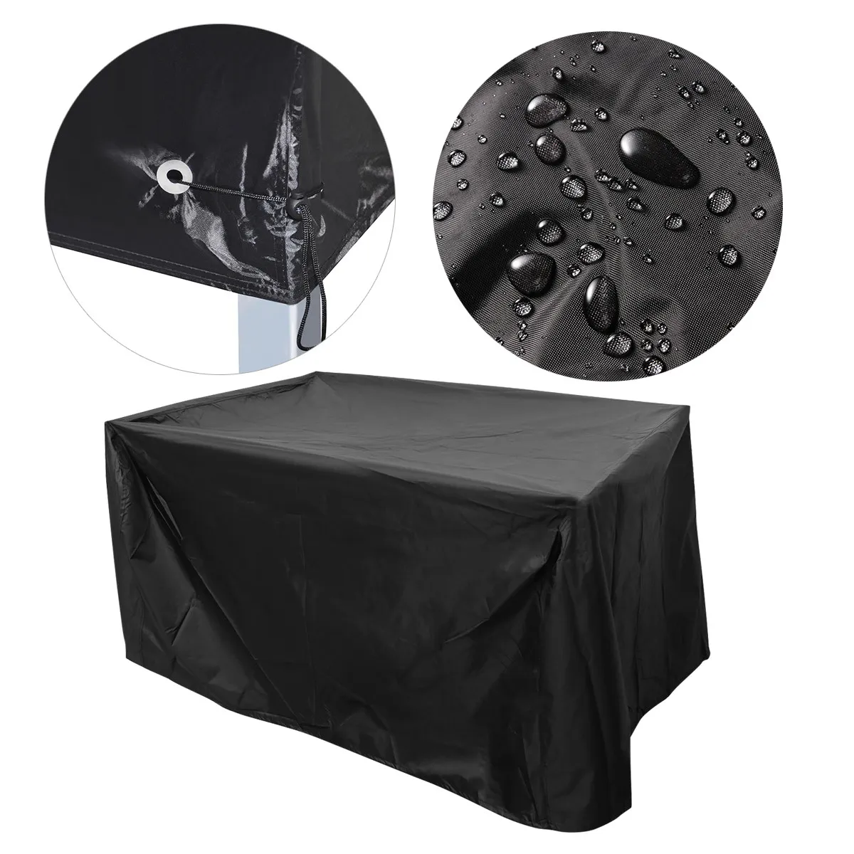 

Outdoor Furniture Cover Waterproof Dustproof for Patio Table Chair with 8 Metal Eyelets Reinforced Edges Tough Lightweight