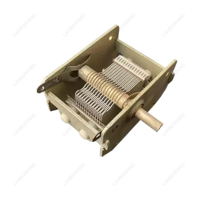 UsedPrecision Double‑Gang Air Differential Capacitor 6PF30PF250PF, Electronic Component for RF Circuits Laboratory Vintage Radio