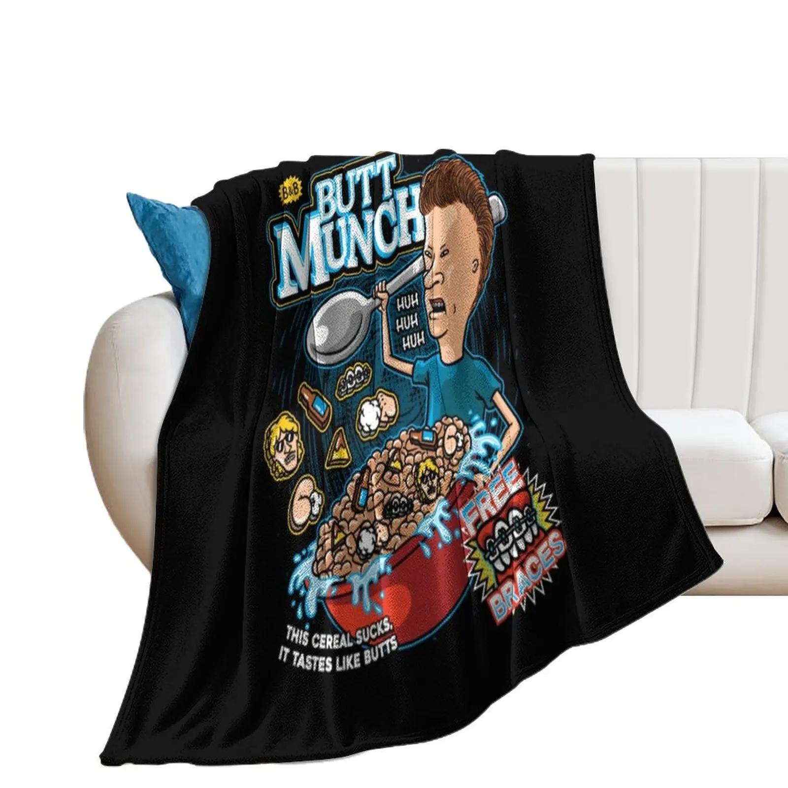 

Beavis And Butthead Throw Blanket Picnic Hair Blankets For Bed Blankets