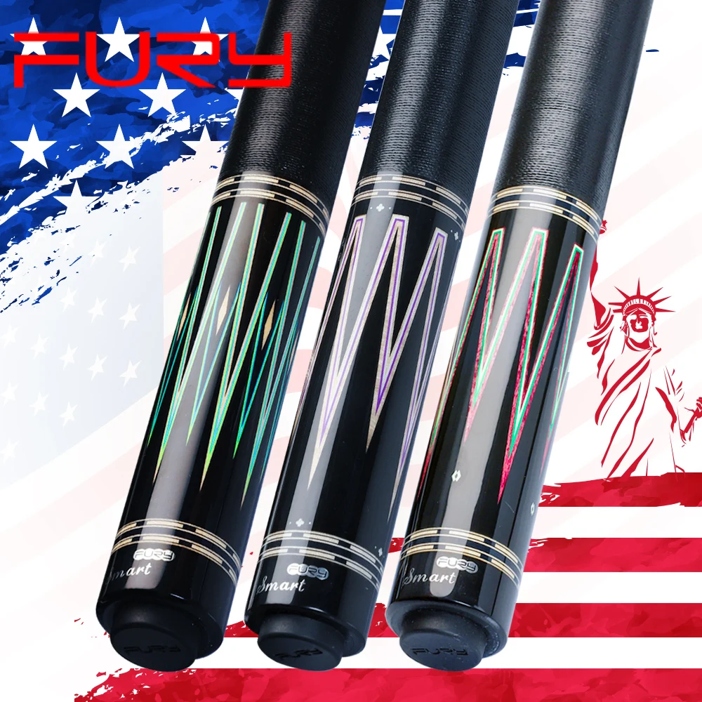 

FURY Biiliard CL 1-3 Комплект киев для бассейна 13 мм Tiger Tip Professional Maple HTO Shaft с футляром 3 цвета Maple Billar China 2019