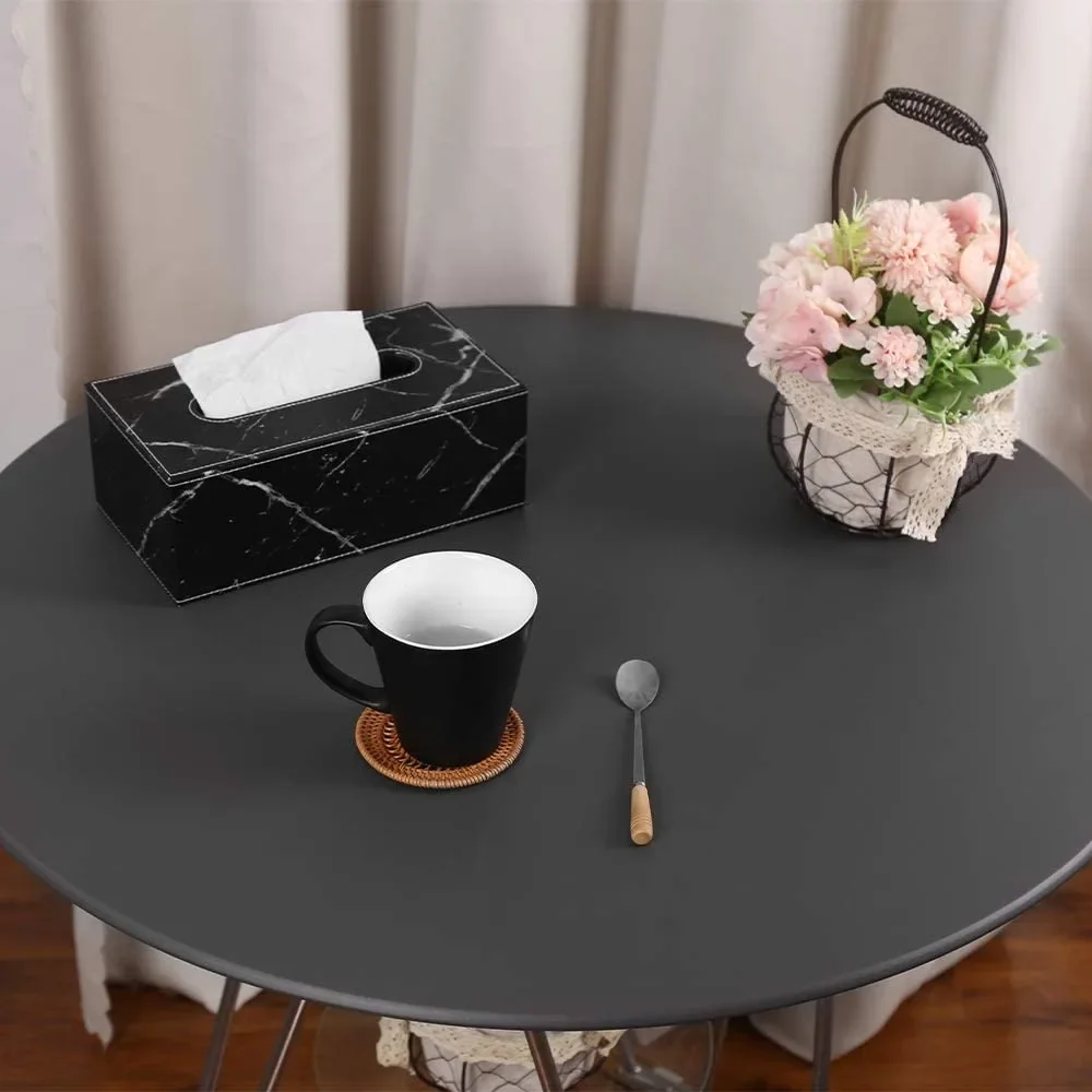 1pc Round Elastic Table Cover Protector Cloth Waterproof Polyester Tablecloth Catering Fitted Table Cover with Elastic Edged New