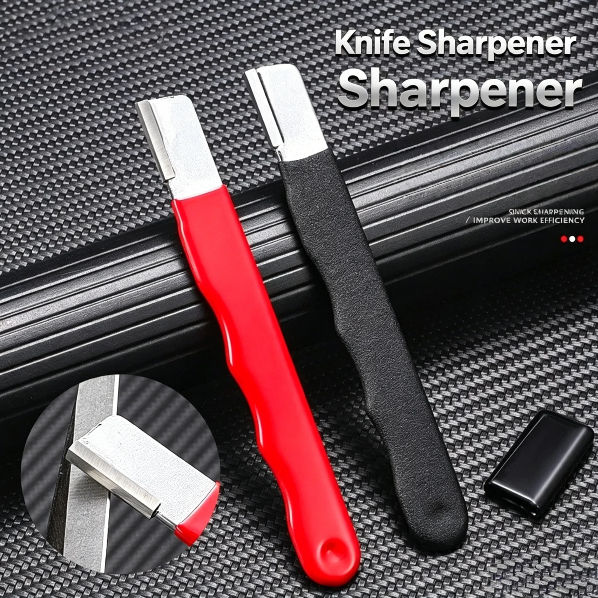 Premium Precision Edge  Professional Kitchen Knife Sharpener - Tungsten and Diamond Ceramic Whetstone for All Blades, Including