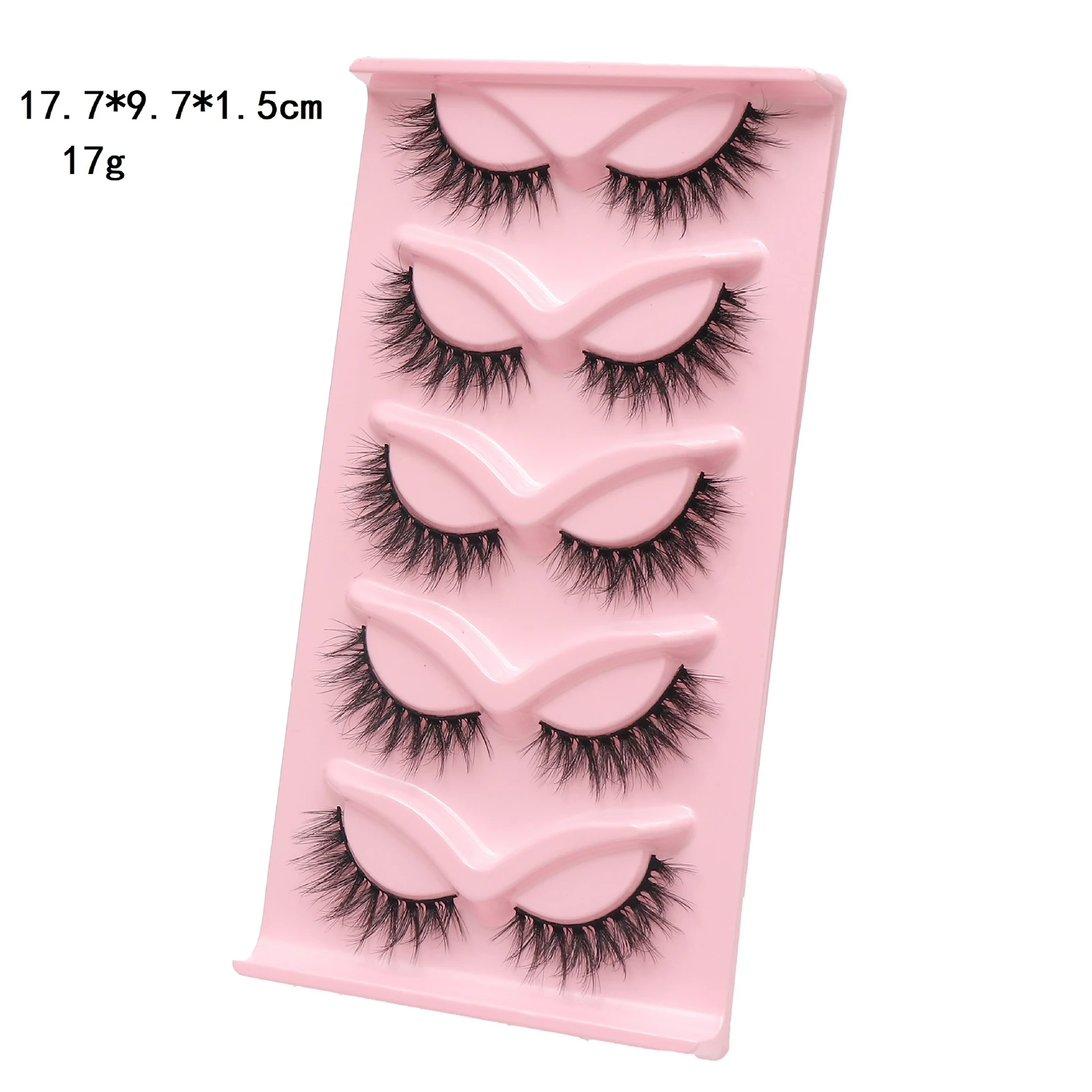 5 Pairs of Makeup False Eyelashes Three-Dimensional  Fake Eyelashes for Festival Party Wedding Dating JAN88