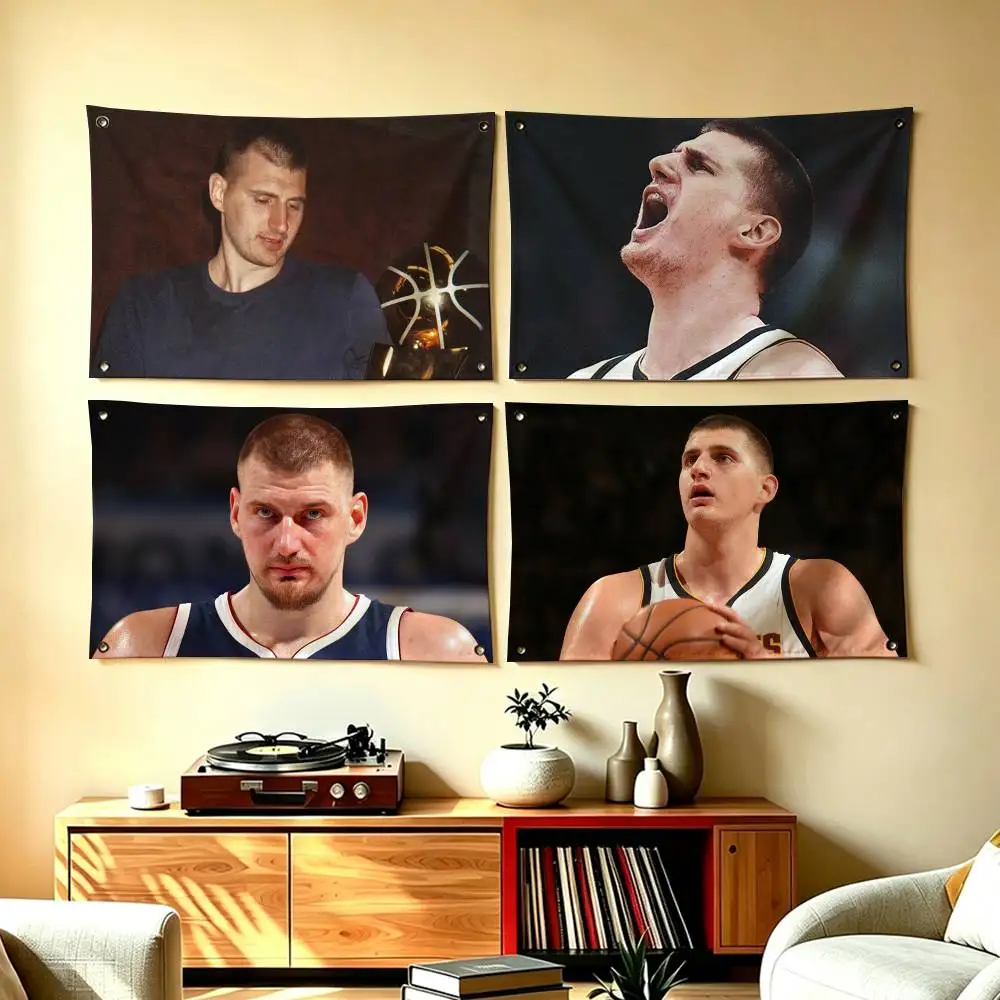 The Joker Nikola Jokic Star Flags for Bedrooms Home Decor Items Outdoor Decors Garage Decoration Flaga