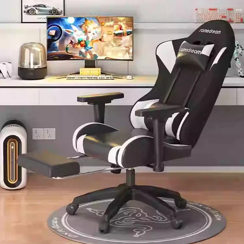 

Расслабляющее кресло для одного человека, аниме-геймер, роскошное индивидуальное кресло на колесиках, седло для письма, шезлонг, акцент, эргономичная сетка