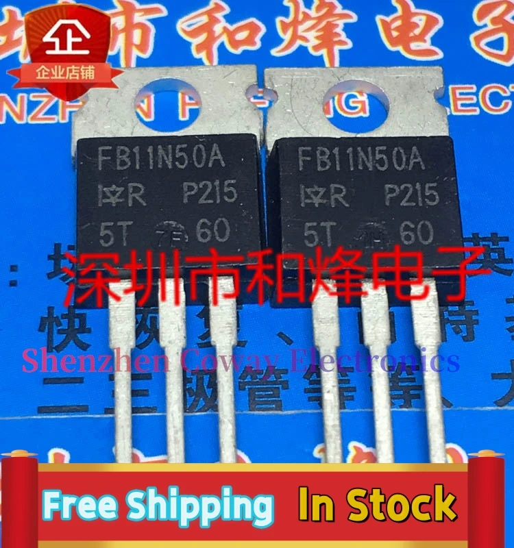 10PCS-30PCS  FB11N50A IRFB11N50A  TO-220 500V 11A  In Stock Fast Shipping