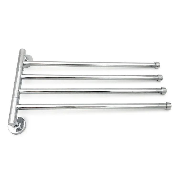 304 stainless steel rotating towel rack bathroom movable bar bathroom four-layer pendant rangement salle de bain