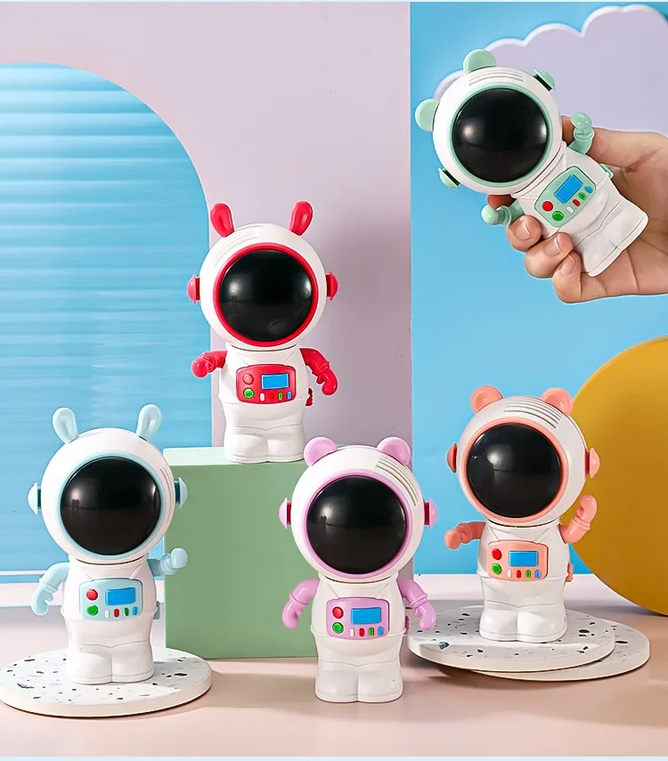 

Portable Handheld Fans USB Charging Desktop Astronaut Decoration Top Wind Halter Mini Fan Student Office Summer Fan Hanging Neck