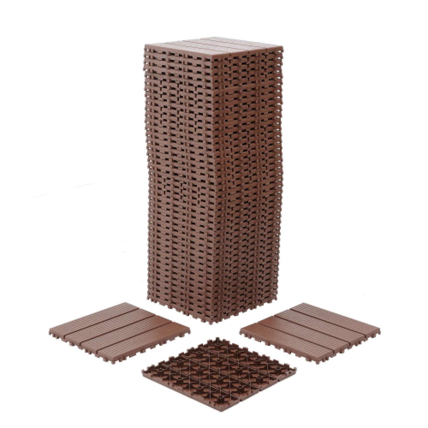 

Plastic Interlocking Deck Tiles,44 Pack Patio Deck Tiles,11.8"x11.8" Square Waterproof Outdoor All Weather Use, Patio Decking Ti