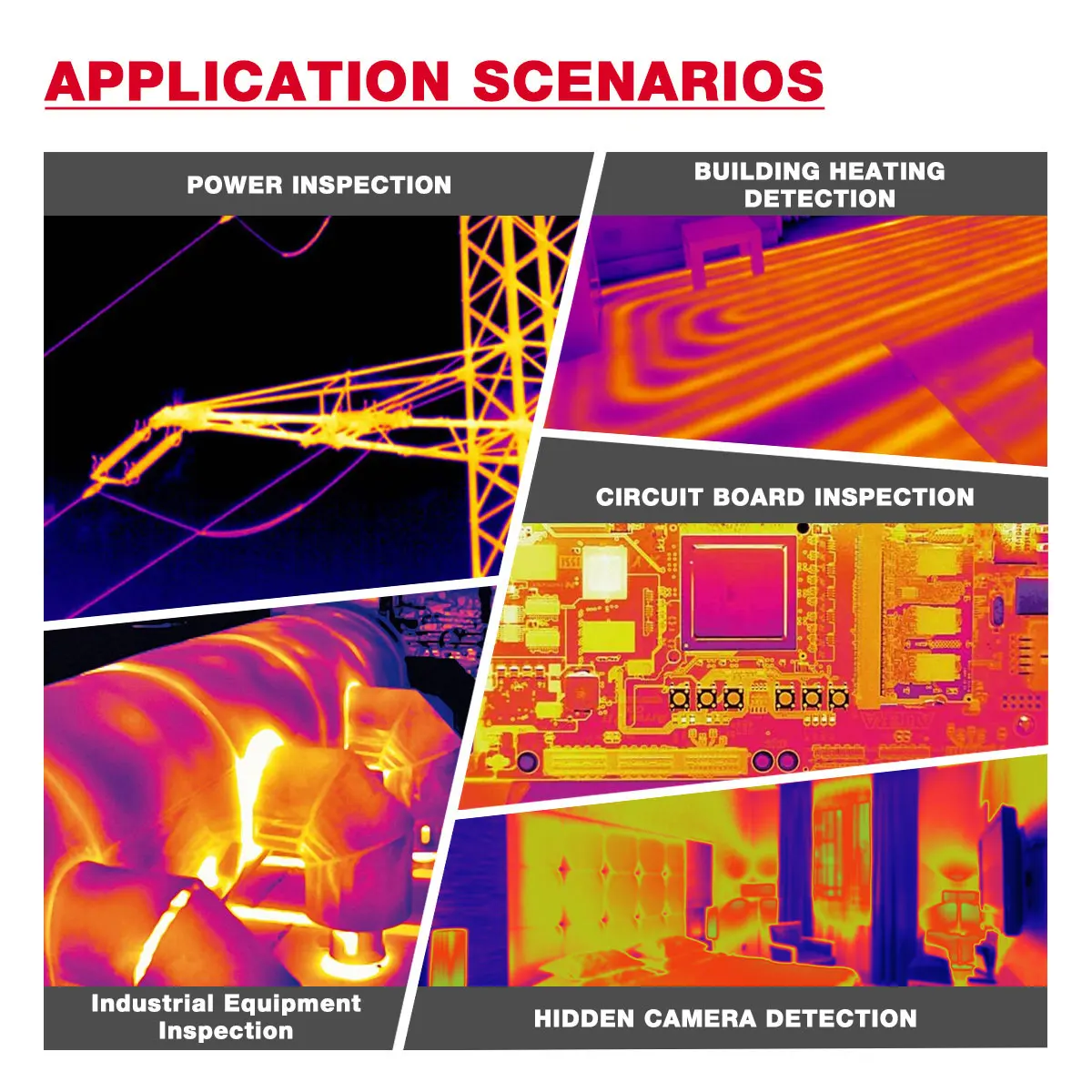 Habotest HT820 256*192 Android Type-C التصوير الحراري 25 هرتز لجهاز الطاقة الشمسية كشف الأخطاء كاميرا التصوير الحراري المحمول #5