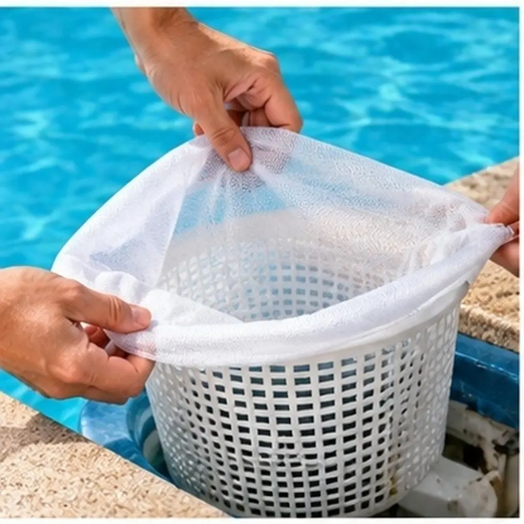 10Pcs Pool Skimmer Socks Reusable Mesh Filter Socks for Swimming Pool Filter System Catch Leaves Grass Hair