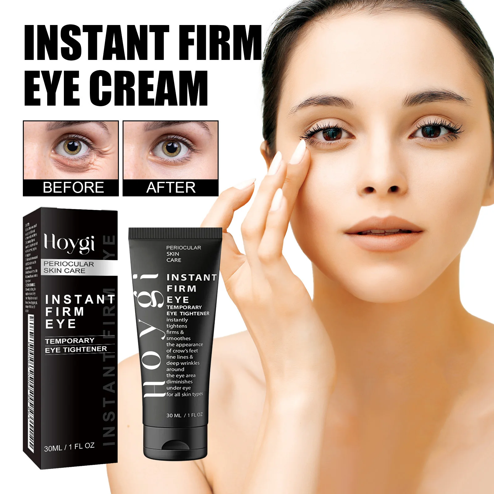 3 Minutes Eye Bag Removal Cream Firm Eye Cream Lifting Tighten Alleviate Eye Bags Dark Circles Moisturize Peptide Eye Cream