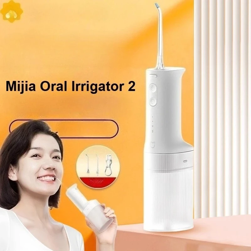 NEW 2025 Mijia Oral Irrigator 2 MEO705 Portable Ultrasonic Teeth Oral Flusher Water Pick Tooth Cleaner