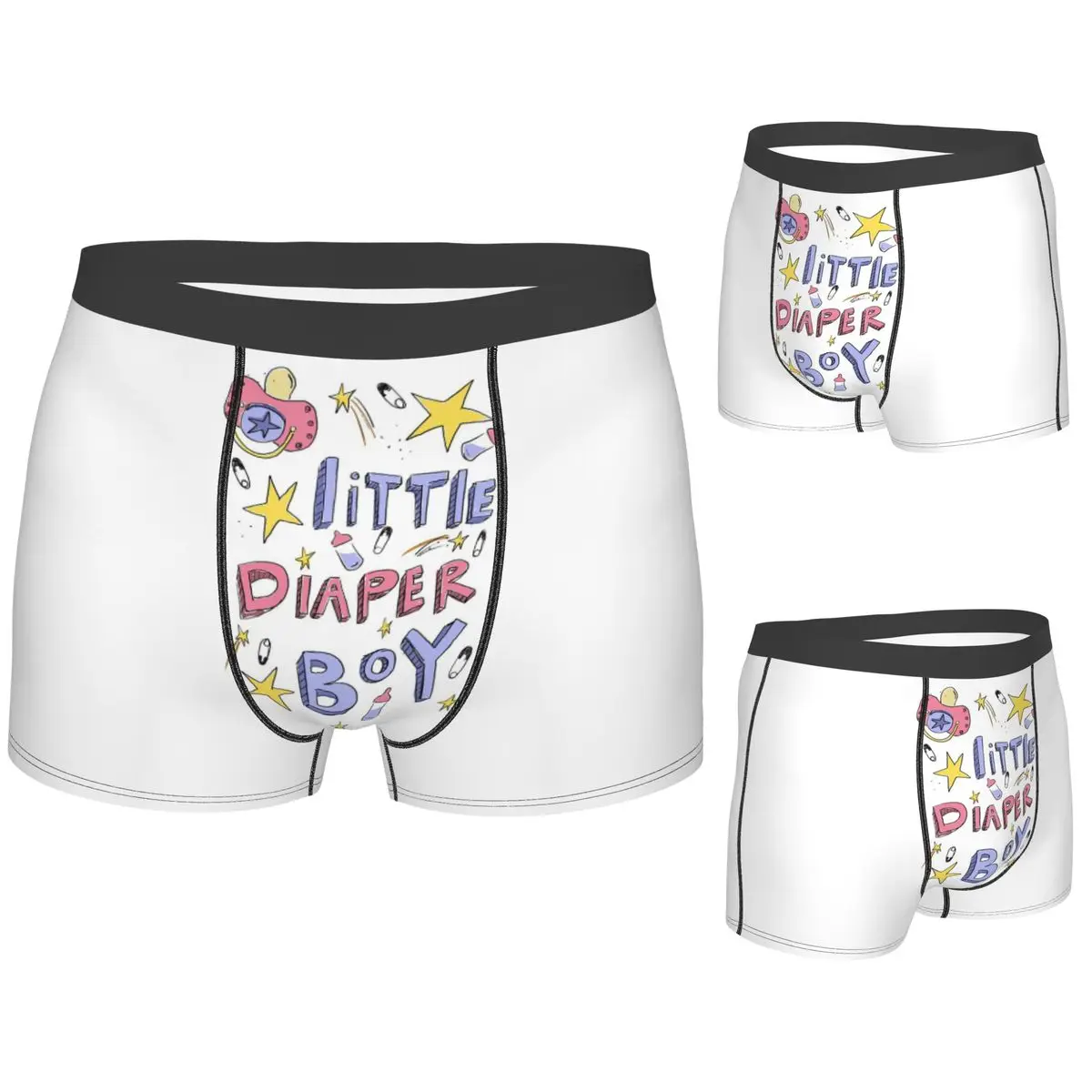 

Boxer Underpants Shorts Little Diaper Boy Abdl Panties Men Comfortable Underwear for Homme Man Boyfriend Gift