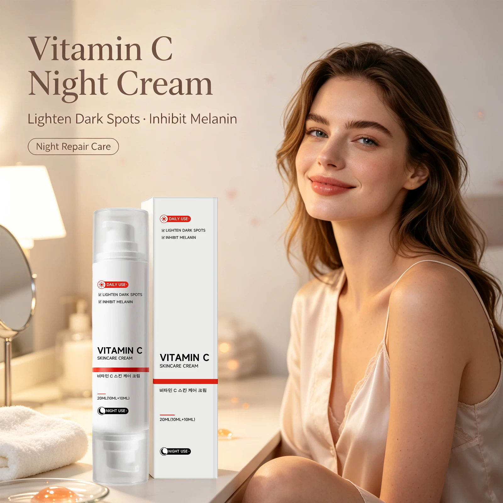 Vitamin C Moisturize Face Cream Refreshing Nourishing Brightening Dull Skin Rejuvenate Skin Repair Skin Barrier Antioxidant Care