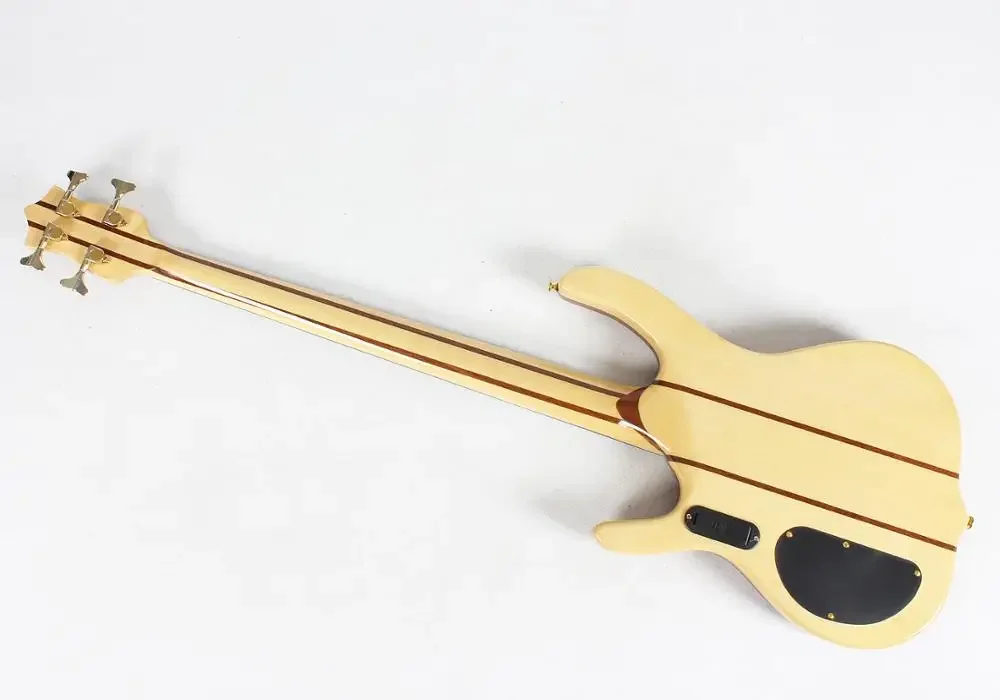 high quality custom OEM made in china  neck thru through body 4 four string ebana electric bass guitar