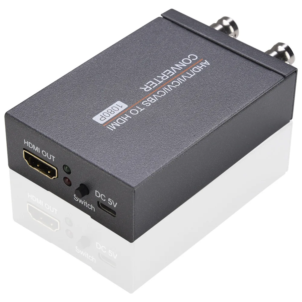 

AHD/TVI/CVI/CVBS to HDMI High-Definition Coaxial Camera Signal Converter with Loop-Out 1080P