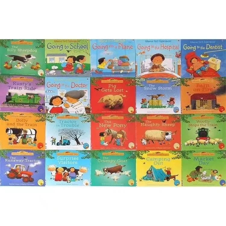 Imagem -06 - Usborne Picture Books For Children Baby Famous Story Livro Infantil Inglês Livros de Educação 20 Livros Set