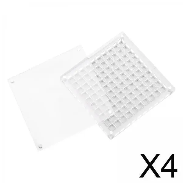 

Acrylic Nail Art Storage Case with Magnetic Cover Clear Jewelry Container Organizer for Manicure Display and Beads