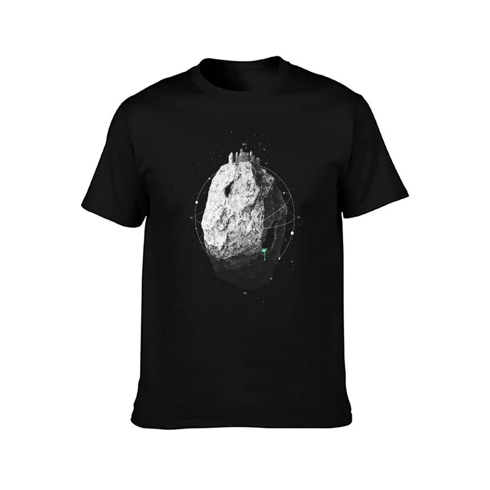 Castle of the Night Sky T-Shirt Basic Solid Color Short Sleeve T-Shirt