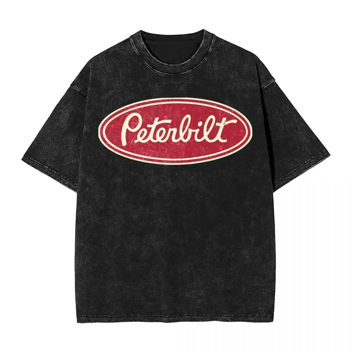 Peterbilts Truck Car Racing Vintage T Shirts Washed 100% Cotton Oversize T-Shirt for Men Women Tops Streetwear Summer Tees