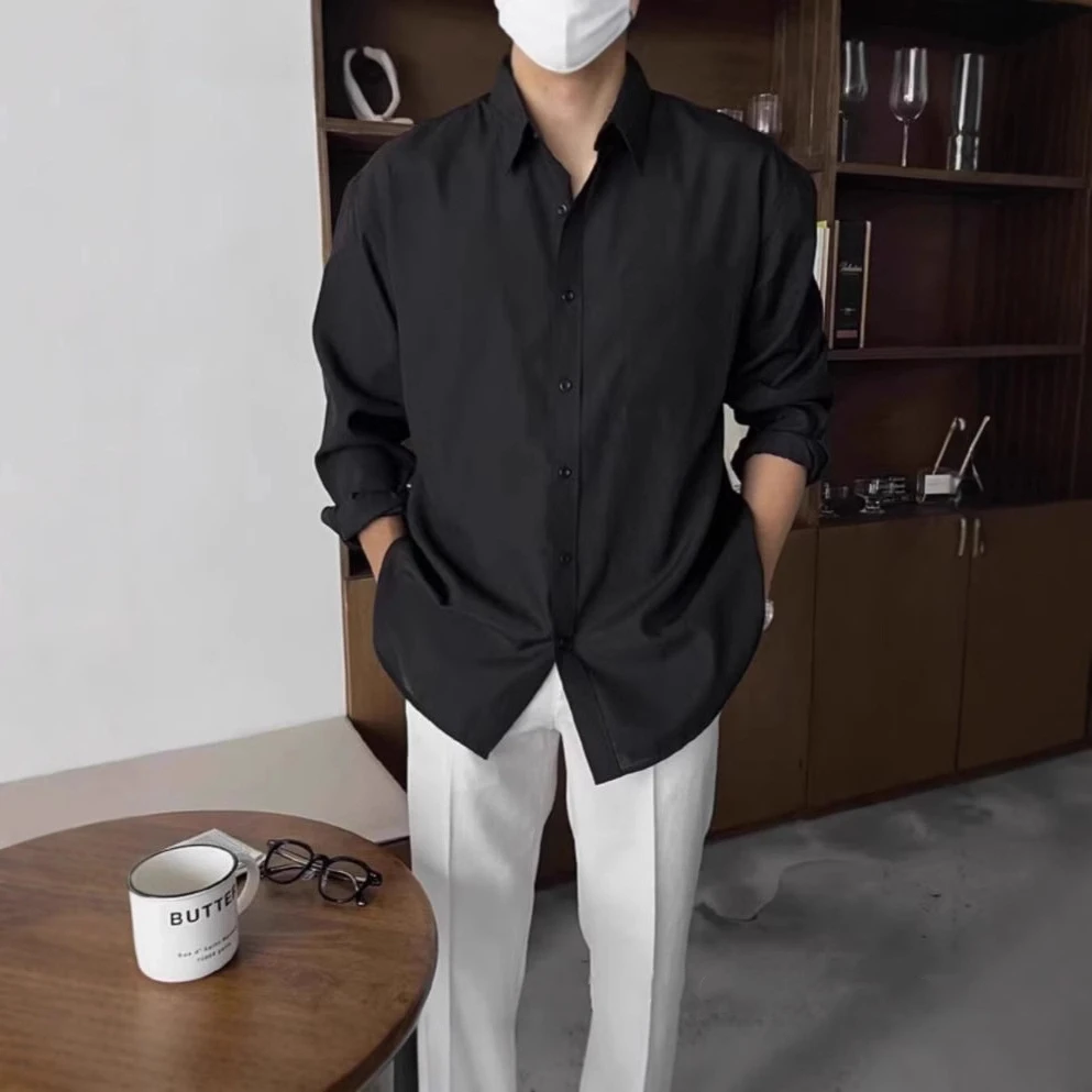 Vintage Men's Cotton and Linen Shirt, Long-sleeved Lapel Shirt, New Autumn Style, Casual Slim-fitting Men's Cardigan