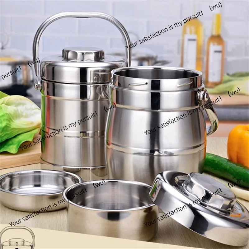 Portable Large Capacity Lunch Box With Heating Stainless Steel Food Container Lunchbox Thermos For Kids Storage Box Bento Box