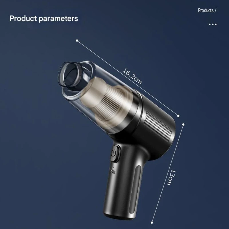 Беспроводной ручной пылесос 12 В, легкий перезаряжаемый мини-пылесос для автомобиля, дома, офиса, нескольких поверхностей, HEPA-фильтр, Porta