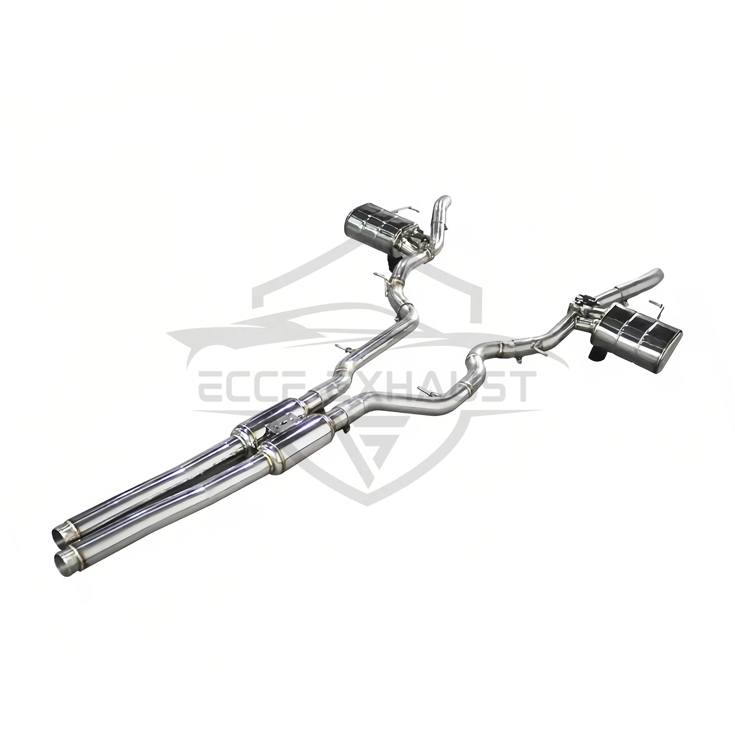 Sportieve Valvetronic roestvrijstalen Catback-uitlaat voor Range Rover 5.0T Vrij verstelbare geluidsregeling Eenvoudige installatie