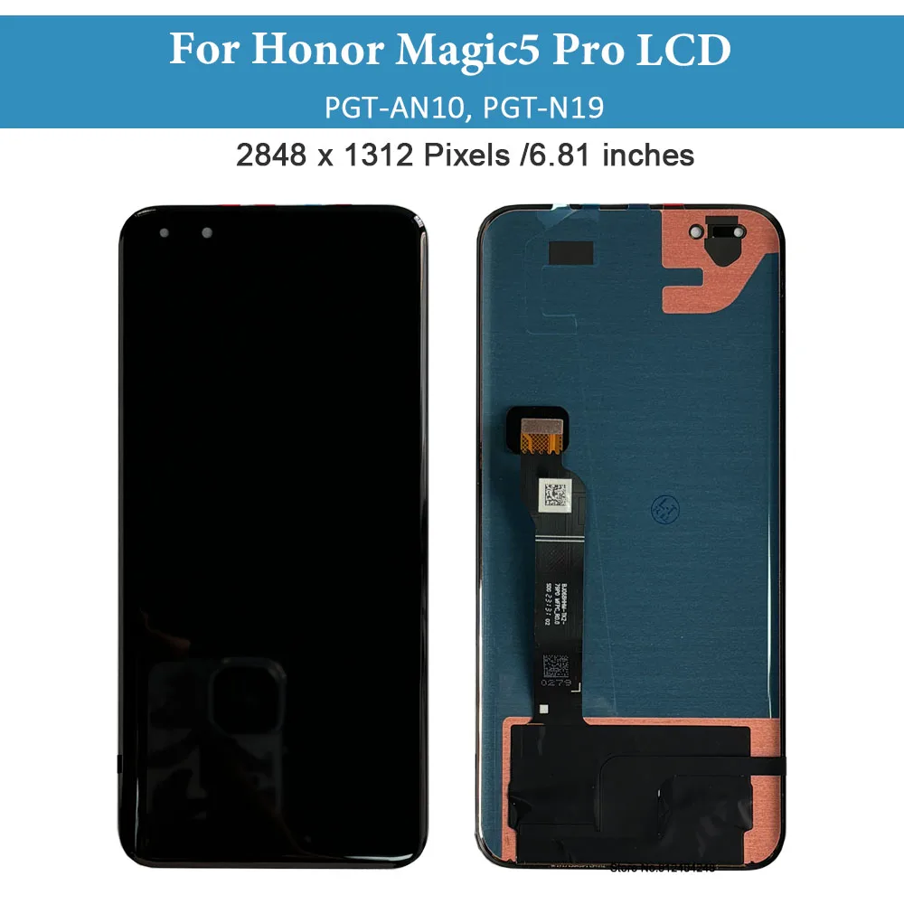 Original For Huawei Honor Magic5 Pro LCD Display PGT-AN10 PGT-N19 Screen Touch Panel Digitizer For Honor Magic 5 Pro Replacement