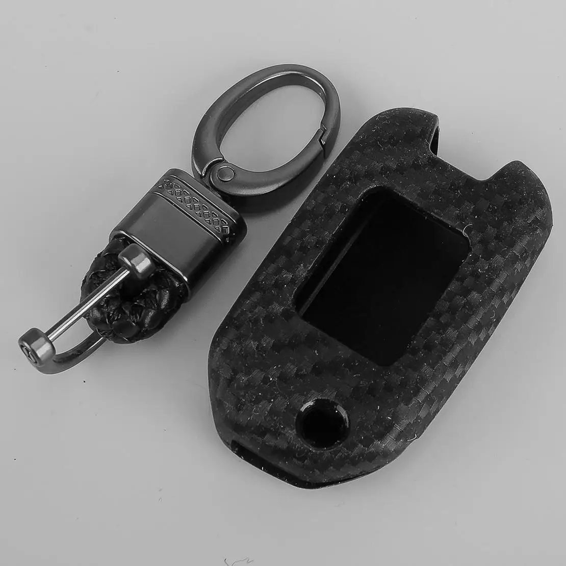 

Силиконовый чехол для дистанционного ключа в стиле углеродного волокна, брелок с брелком, подходит для Honda Accord Civic CR-V Odyssey Insight 2019-2021