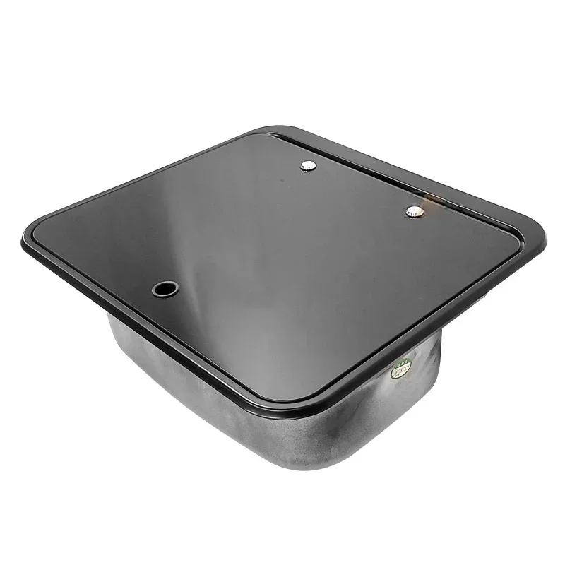 RV Specific Sink Black New Model Stainless Steel Material Covered Water Tank Hidden Vegetable Washing Basin
