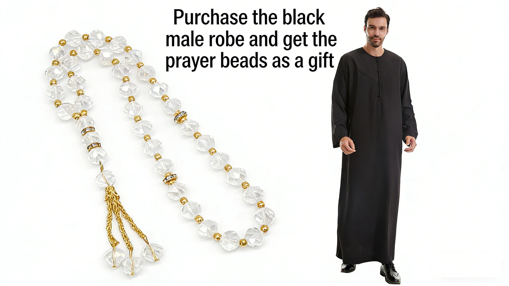 

Мужская абайя-джубба с длинными рукавами для Рамадана, кафтан, мусульманская одежда из Саудовской Аравии, джеллаба, исламская одежда, халат, в подарок молитвенные четки