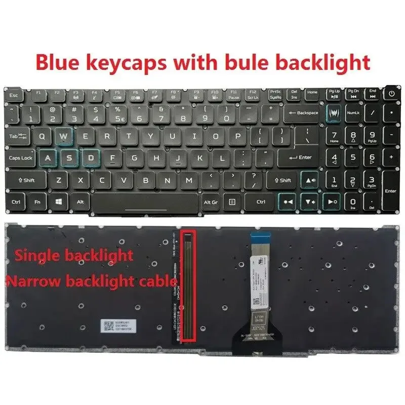 For ACER Nitro 5 AN515-56 AN515-57 AN517-54 AN517-41 NEW US Keyboard Backlit