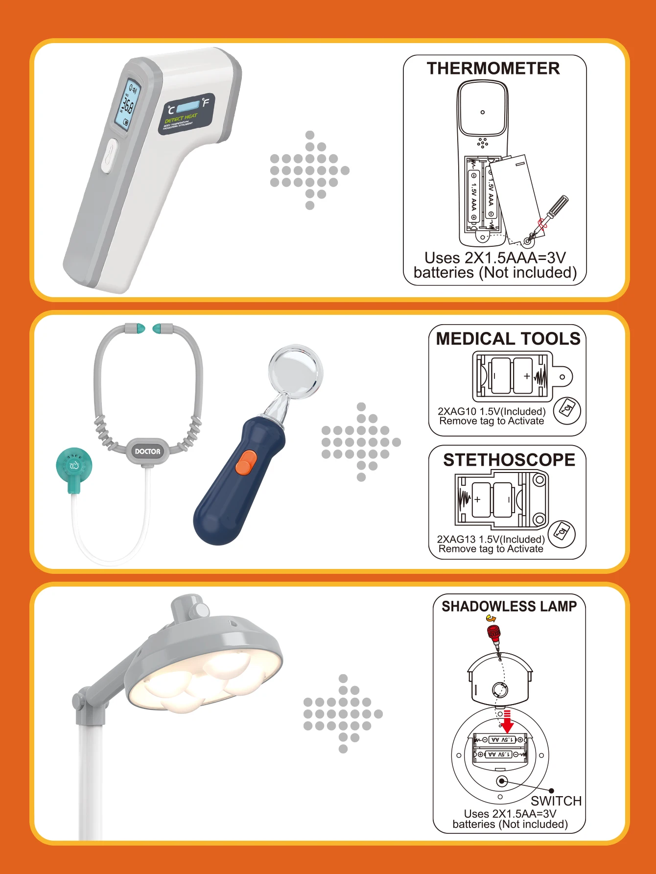 Juego de juguetes para vehículos médicos dentales para niños, herramienta de simulación, juego de rol inmersivo, pequeño dentista