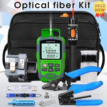 Fiber Optic Tool Kit Fiber Cleaver -70 +10dBm/-50 +26dBm 3 in 1 Mini Optical Power Meter 10Mw with Visual Fault Locator LBT-01