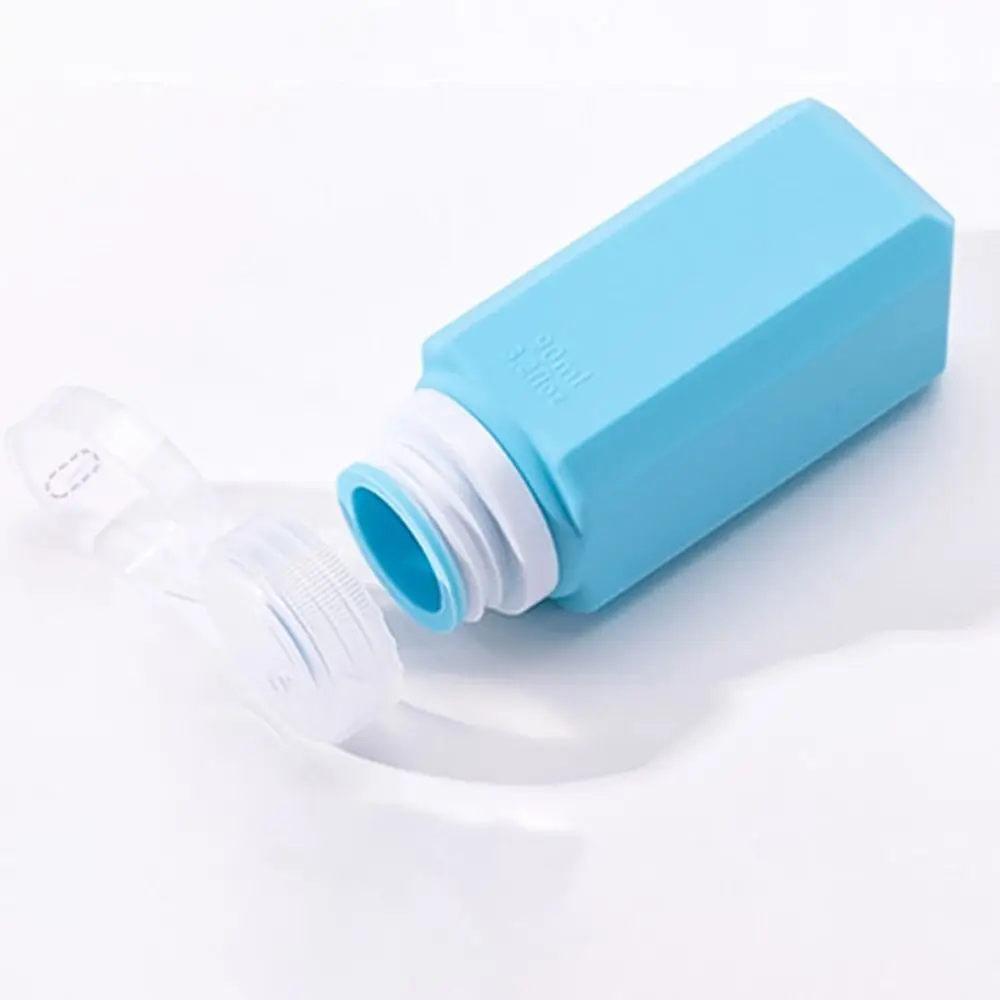 60/90ML Silicone Refillable Bottles New Large Capacity Visible Design Lotion Container Squeeze Shower Gel Lotion Bottle Travel