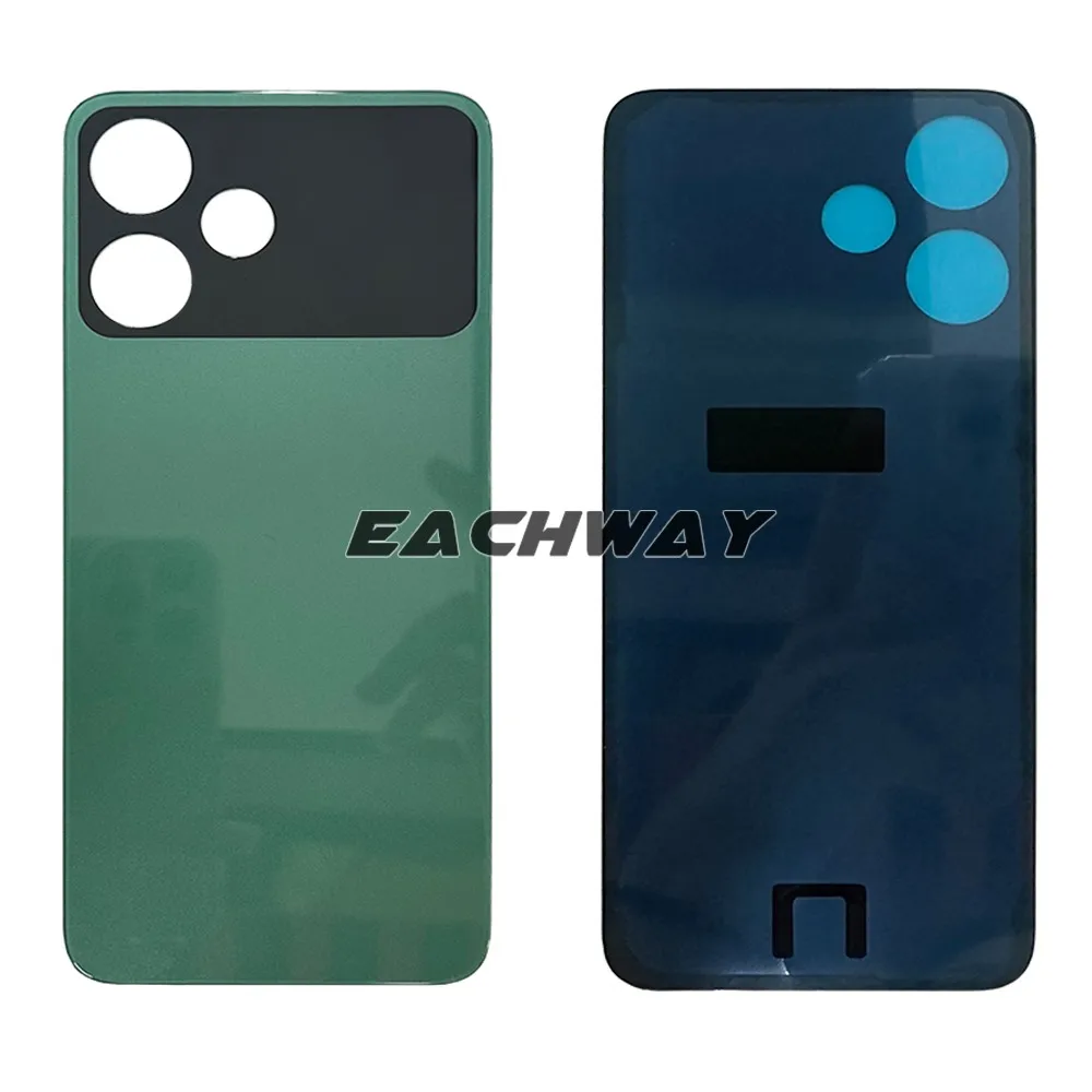 For Redmi 12R Battery Cover Back Glass Panel Rear Housing Case 12R For Redmi 12 R Back Battery Cover Door