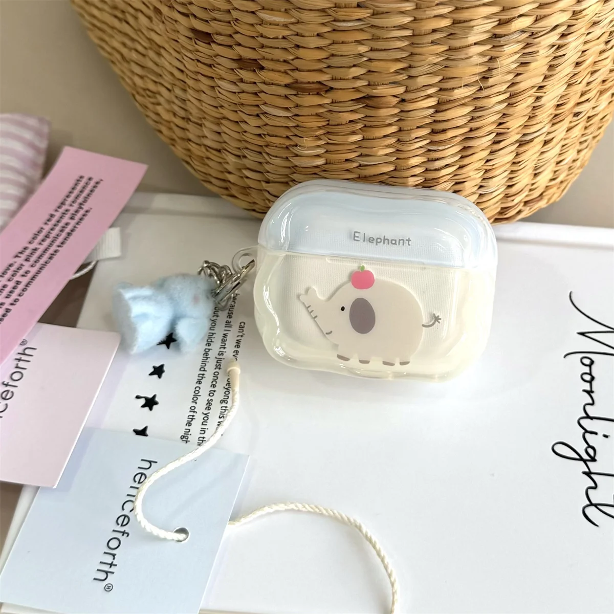 Nieuwe Kleine olifant Oortelefoon Case Voor Apple Airpods Pro 2 3 4 Hoofdtelefoon Cover Voor oortelefoon cover Siliconen Kawaii Headset Gevallen
