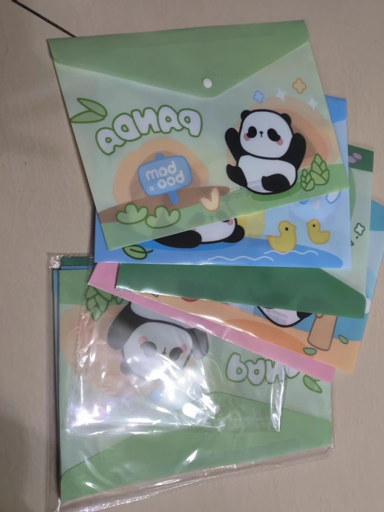 

5PCS/Set A4 File Bag, Clear Plastic, Large Capacity And Snapshot Button, Perfect For School Office And Home