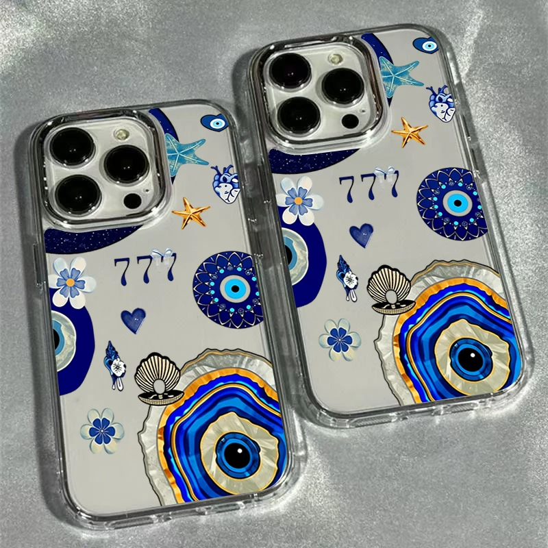 Evil Eye Sturzsichere Weiche Schutzhülle für Samsung Galaxy S26 Ultra S25 FE S24 S23 Plus S23 S24 S25 S26 Stoßfeste Weiche Abdeckung