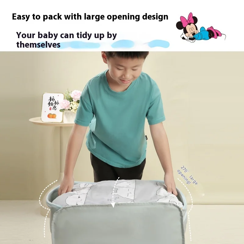حقيبة تخزين اللحاف Minisokindergarten، حقيبة لحاف مقاومة للماء والرطوبة، حقيبة أنيمي ثلاث قطع للأطفال