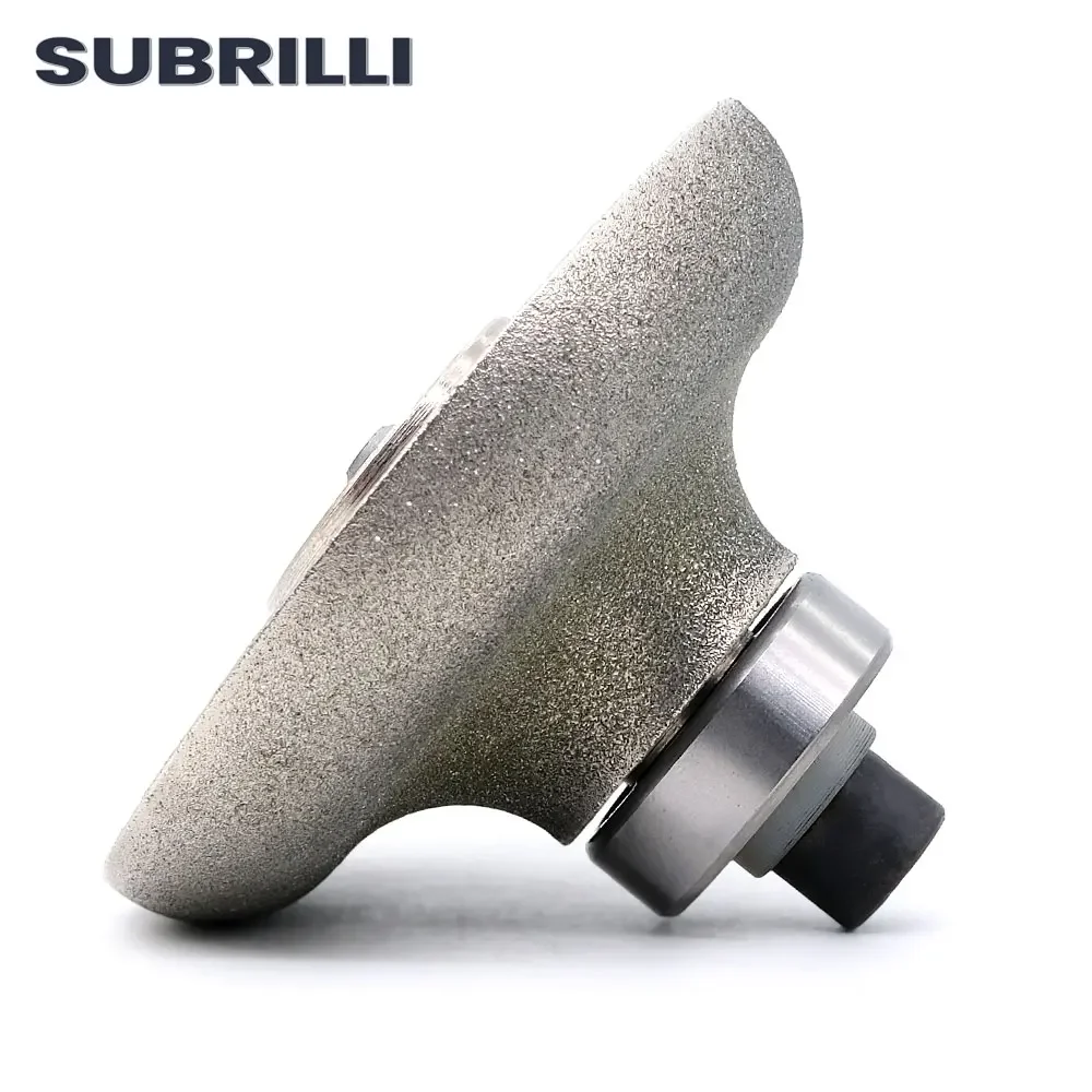 SUBRILLI F30 Алмазная фреза с гальваническим покрытием для шлифовки формы плиты Алмазный профилирующий круг Фреза для кромок Grit 50 #