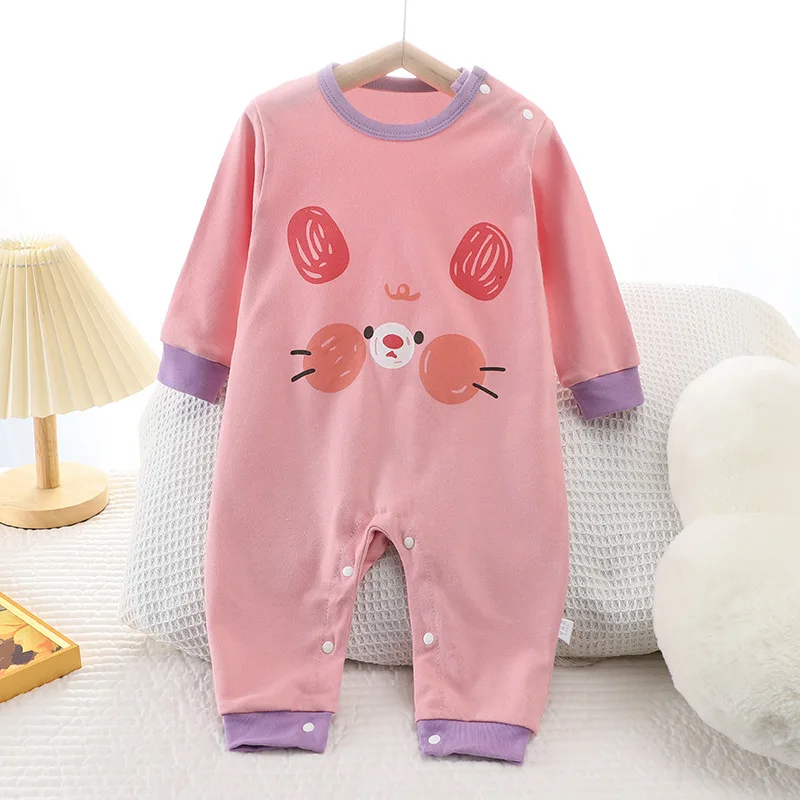 Newborn Romper Girls Boys Clothes Male Baby Female Pajamas Thin Cotton Romper Baby One-Piece Clothes