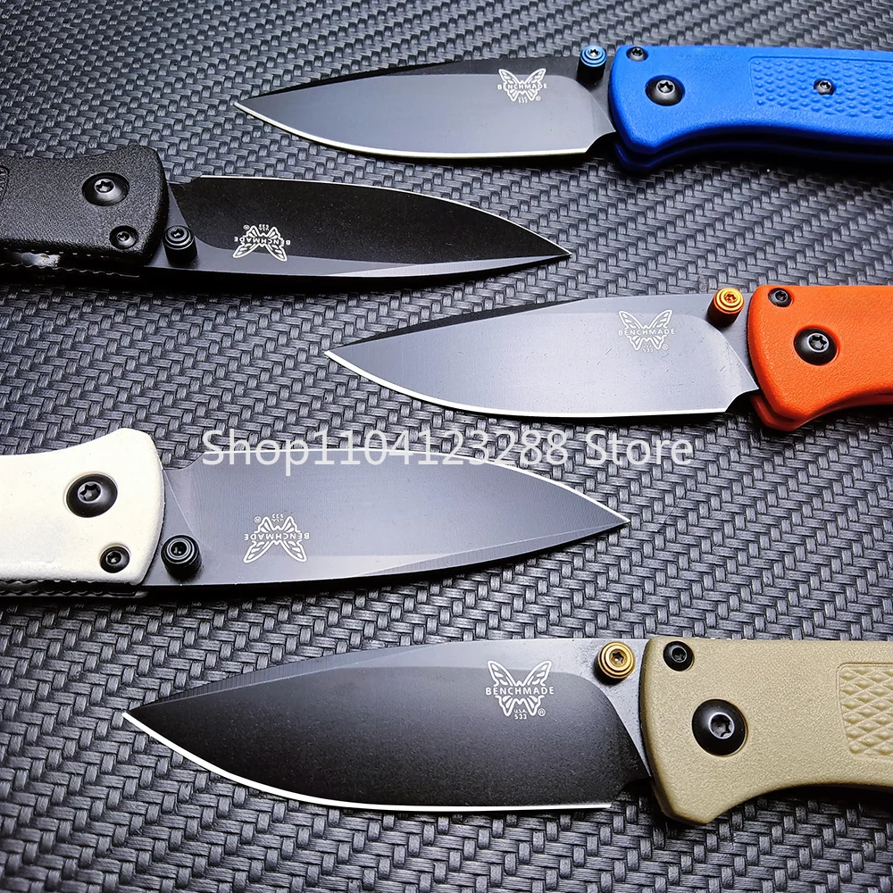 533 Mini Outdoor Manual Flipper Blade Knife Stainless Steel Hunting Survival Folding Pocket Knife Utility EDC Camping Tools