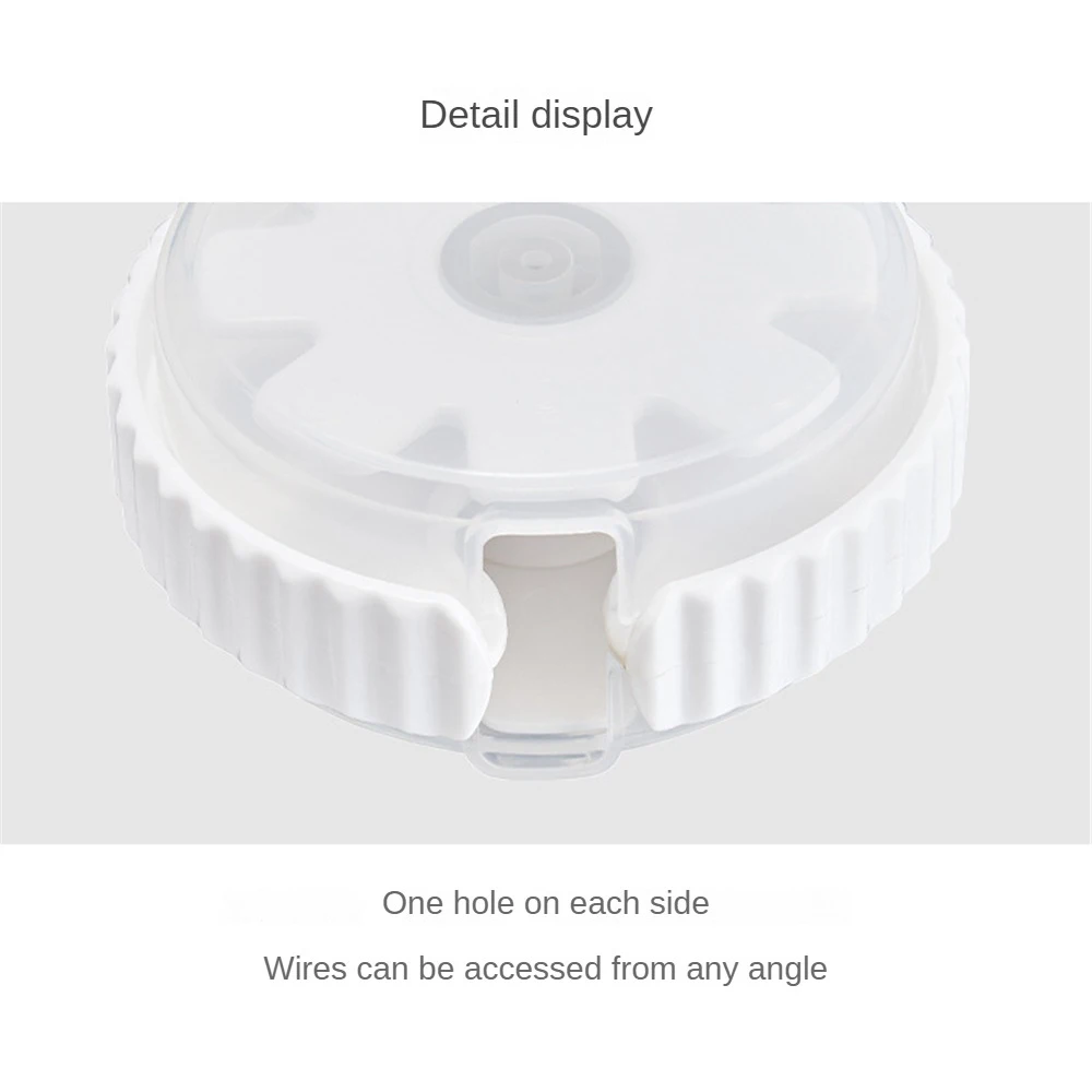 Junction Box Organize Cables Reel Charging Cable Storage Data Cable Collection Line Desktop Cable Organizer Reel Disc Orderly