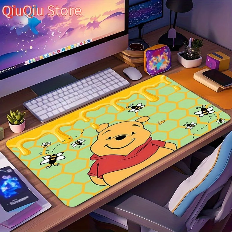 

Winnie the Pooh 2 Theme Giant Mouse Pad - Non-Slip Rubber Base, Washable Large Desk Mat for Gaming & Office, Vibrant Cartoon Des