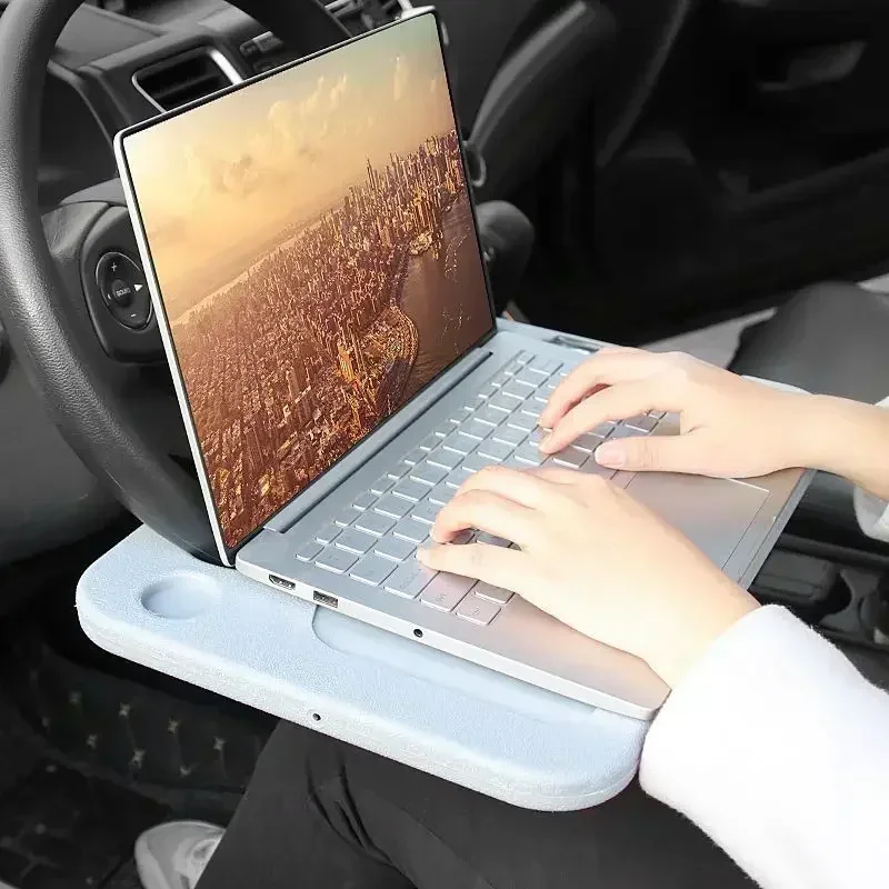 Portable Car Laptop Computer Desk Mount Stand Eat Work Car Steering Wheel Dining Table BracketDrink Food Coffee Tray Board